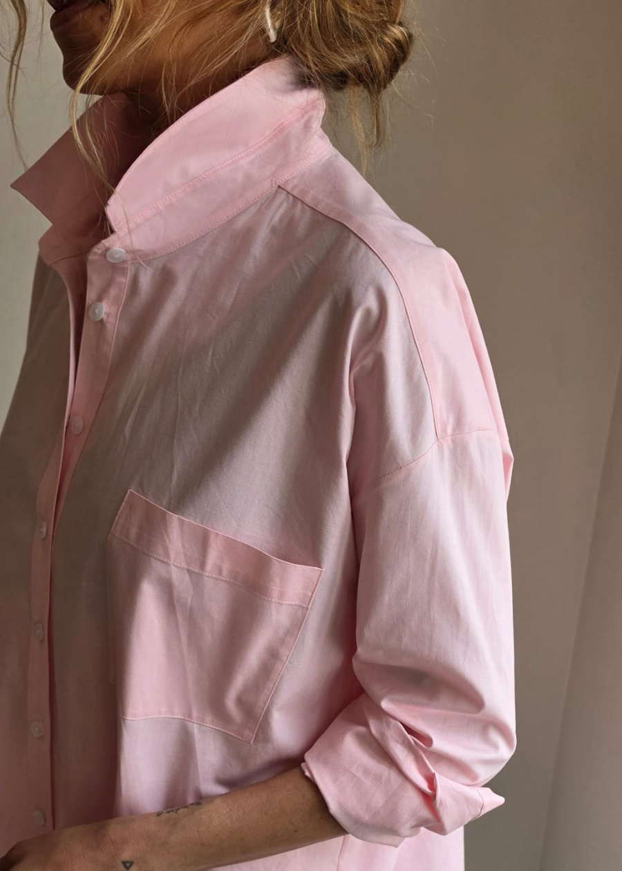 Paris Tek Cep Koton Gömlek